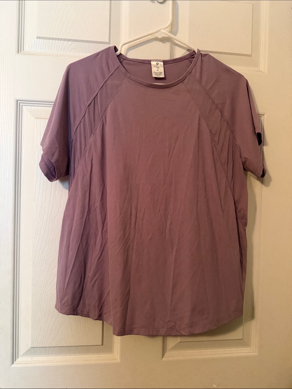 Women’s Short-Sleeve Crewneck Tee in Lavender — Casual Everyday Top